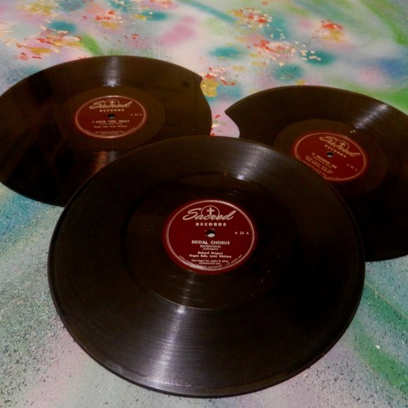 Vintage Other - VTG victrola record Honeymoon Lane wedding music antique talking machine LP